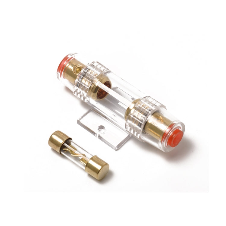 A0299 Car 100 Amp Audio AGU Fuse Holder Fuseholder 4 6 8 Gauge Inline Gold Plated - Fuse by PMC Jewellery | Online Shopping South Africa | PMC Jewellery | Buy Now Pay Later Mobicred