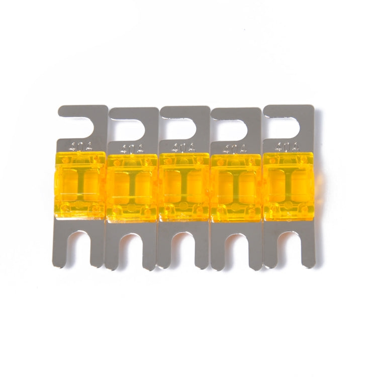 A0302 Dark Orange 5 PCS Car Audio AFS Mini ANL 30A Fuse Nicked Plated - Fuse by PMC Jewellery | Online Shopping South Africa | PMC Jewellery | Buy Now Pay Later Mobicred