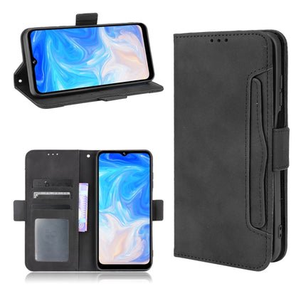 For Doogee N40 Pro Skin Feel Calf Pattern Horizontal Flip Leather Case with Holder & Card Slots & Photo Frame(Black) - More Brand by PMC Jewellery | Online Shopping South Africa | PMC Jewellery | Buy Now Pay Later Mobicred