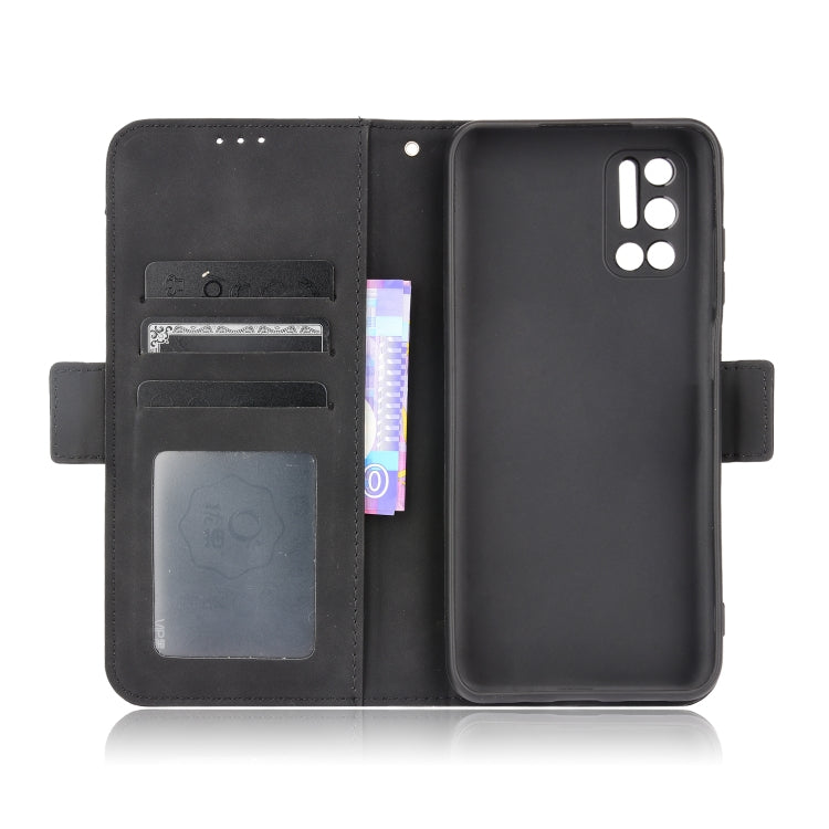 For Doogee N40 Pro Skin Feel Calf Pattern Horizontal Flip Leather Case with Holder & Card Slots & Photo Frame(Black) - More Brand by PMC Jewellery | Online Shopping South Africa | PMC Jewellery | Buy Now Pay Later Mobicred