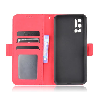 For Doogee N40 Pro Skin Feel Calf Pattern Horizontal Flip Leather Case with Holder & Card Slots & Photo Frame(Red) - More Brand by PMC Jewellery | Online Shopping South Africa | PMC Jewellery | Buy Now Pay Later Mobicred