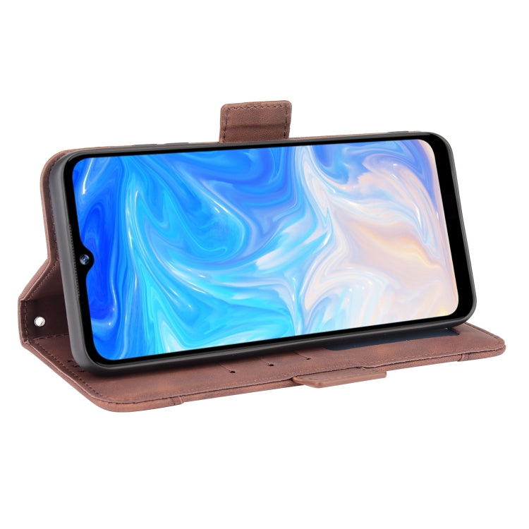 For Doogee N40 Pro Skin Feel Calf Pattern Horizontal Flip Leather Case with Holder & Card Slots & Photo Frame(Brown) - More Brand by PMC Jewellery | Online Shopping South Africa | PMC Jewellery | Buy Now Pay Later Mobicred