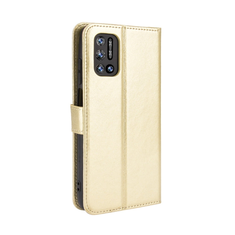 For Doogee N40 Pro Crazy Horse Texture Horizontal Flip Leather Case with Holder & Card Slots & Lanyard(Gold) - More Brand by PMC Jewellery | Online Shopping South Africa | PMC Jewellery | Buy Now Pay Later Mobicred