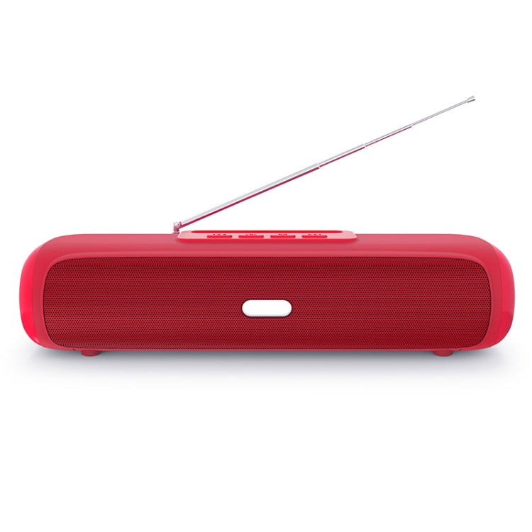 NewRixing NR-2027FM TWS Soundbar Bluetooth Speaker with Mobile Phone Holder & Antenna(Red) - Desktop Speaker by NewRixing | Online Shopping South Africa | PMC Jewellery | Buy Now Pay Later Mobicred