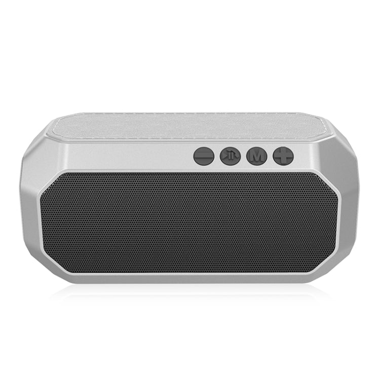 NewRixing NR-4000 TWS Mesh Polygon Music Box Concept Bluetooth Speaker(Silver) - Desktop Speaker by NewRixing | Online Shopping South Africa | PMC Jewellery | Buy Now Pay Later Mobicred