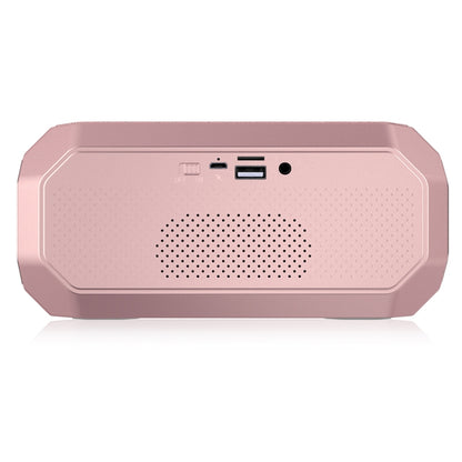 NewRixing NR-4000 TWS Mesh Polygon Music Box Concept Bluetooth Speaker(Rose Gold) - Desktop Speaker by NewRixing | Online Shopping South Africa | PMC Jewellery | Buy Now Pay Later Mobicred