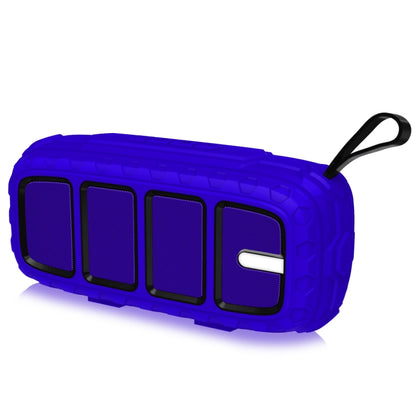 NewRixing NR-5018 Outdoor Portable Bluetooth Speaker, Support Hands-free Call / TF Card / FM / U Disk(Blue+Black) - Desktop Speaker by NewRixing | Online Shopping South Africa | PMC Jewellery | Buy Now Pay Later Mobicred