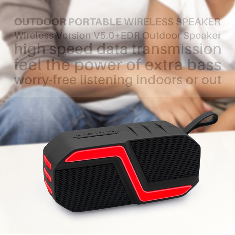 NewRixing NR-5019 Outdoor Portable Bluetooth Speaker, Support Hands-free Call / TF Card / FM / U Disk(Orange) - Desktop Speaker by NewRixing | Online Shopping South Africa | PMC Jewellery | Buy Now Pay Later Mobicred