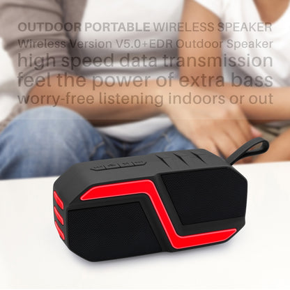 NewRixing NR-5019 Outdoor Portable Bluetooth Speaker, Support Hands-free Call / TF Card / FM / U Disk(Green) - Desktop Speaker by NewRixing | Online Shopping South Africa | PMC Jewellery | Buy Now Pay Later Mobicred