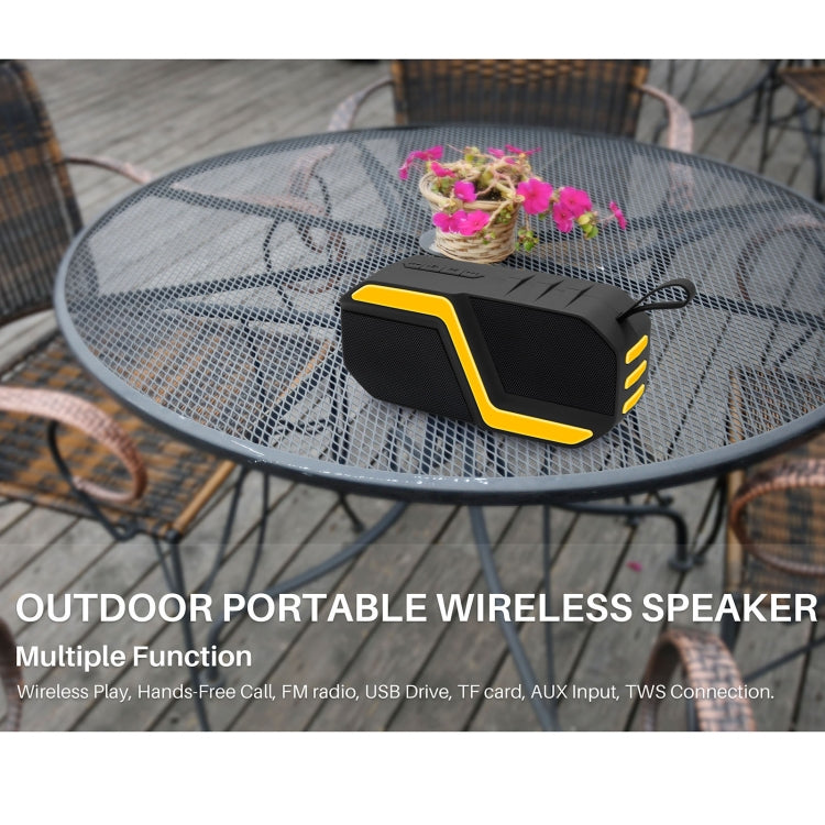 NewRixing NR-5019 Outdoor Portable Bluetooth Speaker, Support Hands-free Call / TF Card / FM / U Disk(Black) - Desktop Speaker by NewRixing | Online Shopping South Africa | PMC Jewellery | Buy Now Pay Later Mobicred