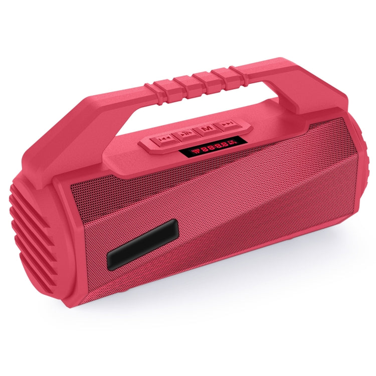 NewRixing NR-4025P with Screen Outdoor Splash-proof Water Portable Bluetooth Speaker, Support Hands-free Call / TF Card / FM / U Disk(Red) - Desktop Speaker by NewRixing | Online Shopping South Africa | PMC Jewellery | Buy Now Pay Later Mobicred