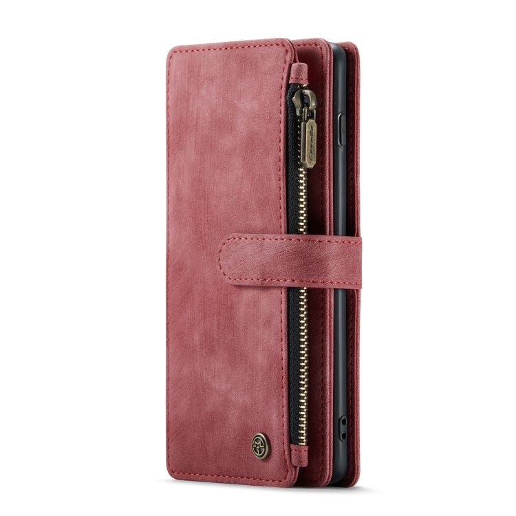 For Samsung Galaxy S10 CaseMe-C30 PU + TPU Multifunctional Horizontal Flip Leather Case with Holder & Card Slot & Wallet & Zipper Pocket(Red) - Galaxy Phone Cases by CaseMe | Online Shopping South Africa | PMC Jewellery | Buy Now Pay Later Mobicred