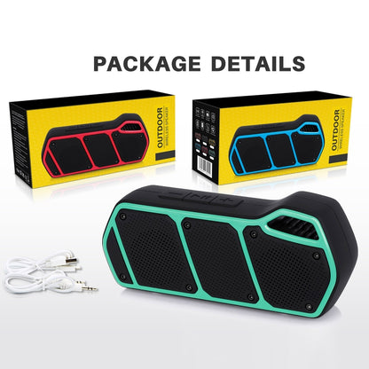 NewRixing NR-5011 Outdoor Portable Bluetooth Speakerr, Support Hands-free Call / TF Card / FM / U Disk(Green) - Desktop Speaker by NewRixing | Online Shopping South Africa | PMC Jewellery | Buy Now Pay Later Mobicred