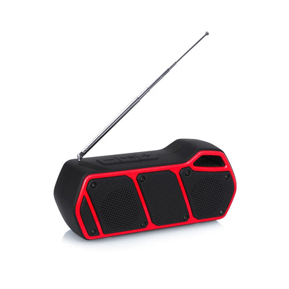 NewRixing NR-5011fm Outdoor Portable Bluetooth Speakerr, Support Hands-free Call / TF Card / FM / U Disk(Red) - Desktop Speaker by NewRixing | Online Shopping South Africa | PMC Jewellery | Buy Now Pay Later Mobicred