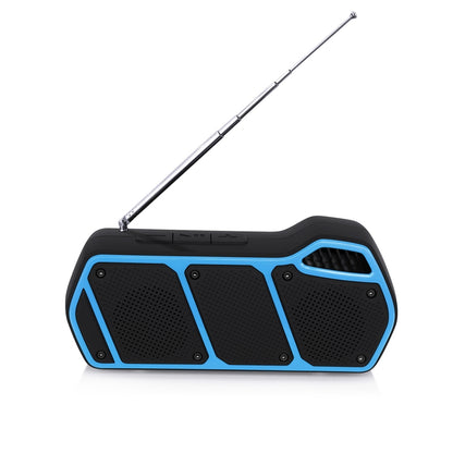 NewRixing NR-5011fm Outdoor Portable Bluetooth Speakerr, Support Hands-free Call / TF Card / FM / U Disk(Blue) - Desktop Speaker by NewRixing | Online Shopping South Africa | PMC Jewellery | Buy Now Pay Later Mobicred