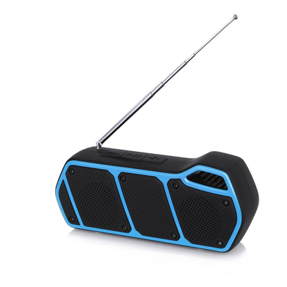 NewRixing NR-5011fm Outdoor Portable Bluetooth Speakerr, Support Hands-free Call / TF Card / FM / U Disk(Blue) - Desktop Speaker by NewRixing | Online Shopping South Africa | PMC Jewellery | Buy Now Pay Later Mobicred