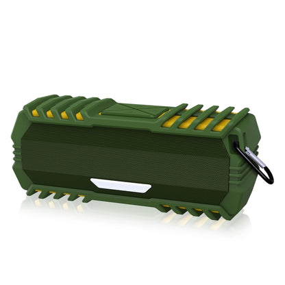 NewRixing NR-5015 Outdoor Portable Bluetooth Speakerr with Hook, Support Hands-free Call / TF Card / FM / U Disk(Green) - Desktop Speaker by NewRixing | Online Shopping South Africa | PMC Jewellery | Buy Now Pay Later Mobicred