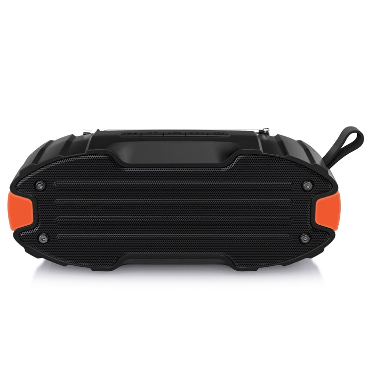 New Rixing NR-907FM TWS Outdoor Bluetooth Speaker Support Hands-free Call / FM with Handle & Antenna(Orange) - Desktop Speaker by NewRixing | Online Shopping South Africa | PMC Jewellery | Buy Now Pay Later Mobicred