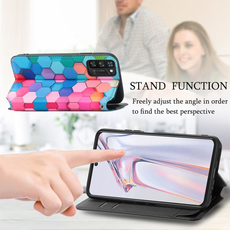 For Blackview A100 Colorful Magnetic Horizontal Flip PU Leather Case with Holder & Card Slot & Wallet(Colorful Cube) - More Brand by PMC Jewellery | Online Shopping South Africa | PMC Jewellery | Buy Now Pay Later Mobicred