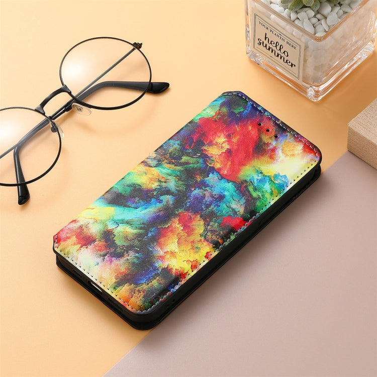 For Blackview A100 Colorful Magnetic Horizontal Flip PU Leather Case with Holder & Card Slot & Wallet(Colorful Cloud) - More Brand by PMC Jewellery | Online Shopping South Africa | PMC Jewellery | Buy Now Pay Later Mobicred