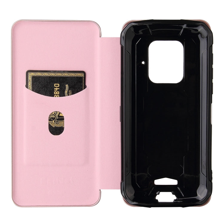 For Doogee S59 / S59 Pro Carbon Fiber Texture Horizontal Flip TPU + PC + PU Leather Case with Card Slot(Pink) - More Brand by PMC Jewellery | Online Shopping South Africa | PMC Jewellery | Buy Now Pay Later Mobicred