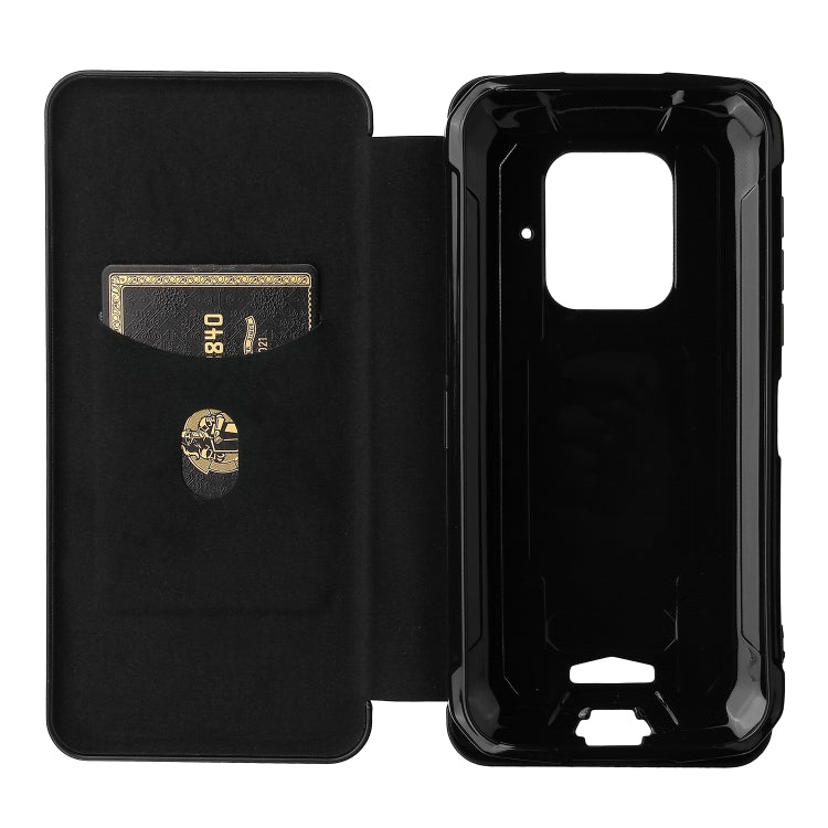 For Doogee S59 / S59 Pro Carbon Fiber Texture Horizontal Flip TPU + PC + PU Leather Case with Card Slot(Black) - More Brand by PMC Jewellery | Online Shopping South Africa | PMC Jewellery | Buy Now Pay Later Mobicred