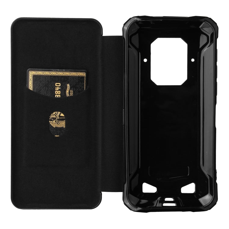 For Doogee S86 / S86 Pro Carbon Fiber Texture Horizontal Flip TPU + PC + PU Leather Case with Card Slot(Black) - More Brand by PMC Jewellery | Online Shopping South Africa | PMC Jewellery | Buy Now Pay Later Mobicred