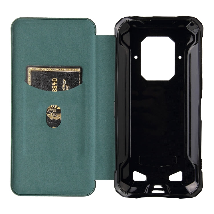 For Doogee S86 / S86 Pro Carbon Fiber Texture Horizontal Flip TPU + PC + PU Leather Case with Card Slot(Green) - More Brand by PMC Jewellery | Online Shopping South Africa | PMC Jewellery | Buy Now Pay Later Mobicred