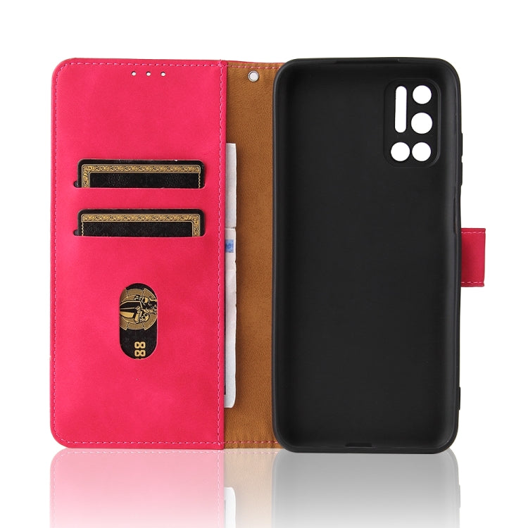 For Doogee N40 Pro Solid Color Skin Feel Magnetic Buckle Horizontal Flip PU Leather Case with Holder & Card Slots & Wallet(Rose Gold) - More Brand by PMC Jewellery | Online Shopping South Africa | PMC Jewellery | Buy Now Pay Later Mobicred