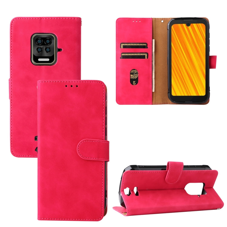 For Doogee S59 / S59 Pro Solid Color Skin Feel Magnetic Buckle Horizontal Flip Calf Texture PU Leather Case with Holder & Card Slots & Wallet(Rose Red) - More Brand by PMC Jewellery | Online Shopping South Africa | PMC Jewellery | Buy Now Pay Later Mobicred