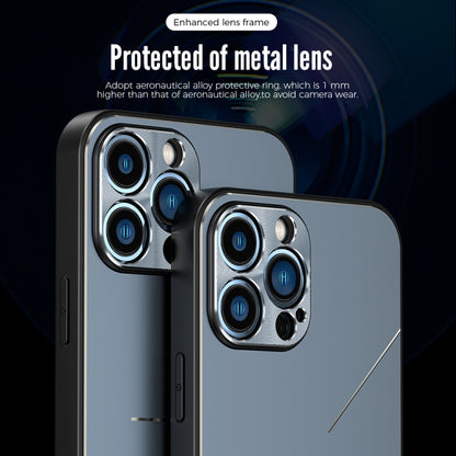 For iPhone 11 Pro R-JUST RJ-52 3-Line Style Metal TPU Shockproof Protective Case (Black) - iPhone 11 Pro Cases by R-JUST | Online Shopping South Africa | PMC Jewellery