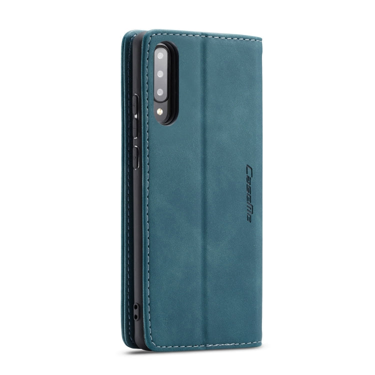 For Galaxy A70s CaseMe-013 Multifunctional Horizontal Flip Leather Case with Card Slot & Holder & Wallet(Blue) - Galaxy Phone Cases by CaseMe | Online Shopping South Africa | PMC Jewellery | Buy Now Pay Later Mobicred