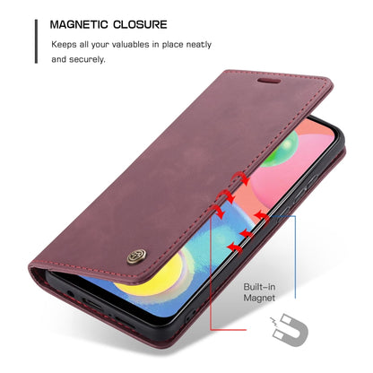 For Galaxy A70s CaseMe-013 Multifunctional Horizontal Flip Leather Case with Card Slot & Holder & Wallet(Wine Red) - Galaxy Phone Cases by CaseMe | Online Shopping South Africa | PMC Jewellery | Buy Now Pay Later Mobicred