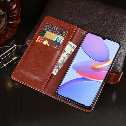 For U-MAGIC 30e idewei Crazy Horse Texture Horizontal Flip Leather Case with Holder & Card Slots & Wallet(Brown) - More Brand by idewei | Online Shopping South Africa | PMC Jewellery | Buy Now Pay Later Mobicred