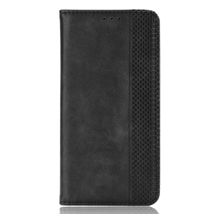 For Blackview Oscal C20 Magnetic Buckle Retro Crazy Horse Texture Horizontal Flip Leather Case with Holder & Card Slots & Photo Frame(Black) - More Brand by PMC Jewellery | Online Shopping South Africa | PMC Jewellery | Buy Now Pay Later Mobicred