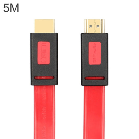 ULT-unite 4K Ultra HD Gold-plated HDMI to HDMI Flat Cable, Cable Length:5m(Transparent Red) - Cable by ult-unite | Online Shopping South Africa | PMC Jewellery | Buy Now Pay Later Mobicred