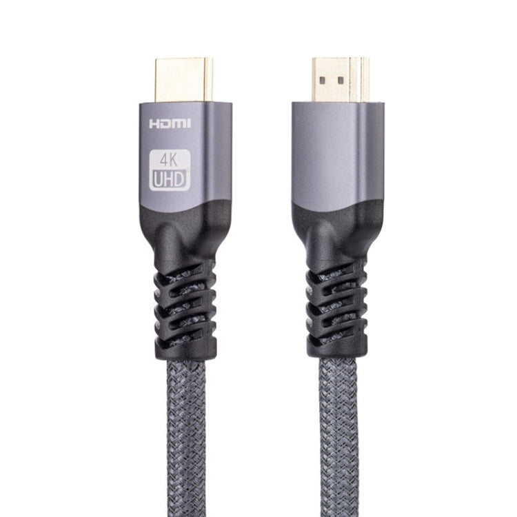 HDMI 2.0 Male to HDMI 2.0 Male 4K Ultra-HD Braided Adapter Cable, Cable Length:12m(Grey) - Cable by PMC Jewellery | Online Shopping South Africa | PMC Jewellery | Buy Now Pay Later Mobicred