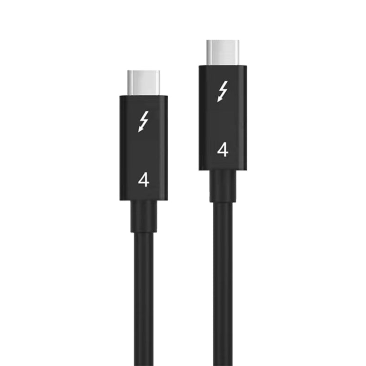 USB-C / Type-C Male to USB-C / Type-C Male Multi-function Transmission Cable for Thunderbolt 4, Cable Length:0.3m(Black) - Cable & Adapters by PMC Jewellery | Online Shopping South Africa | PMC Jewellery | Buy Now Pay Later Mobicred