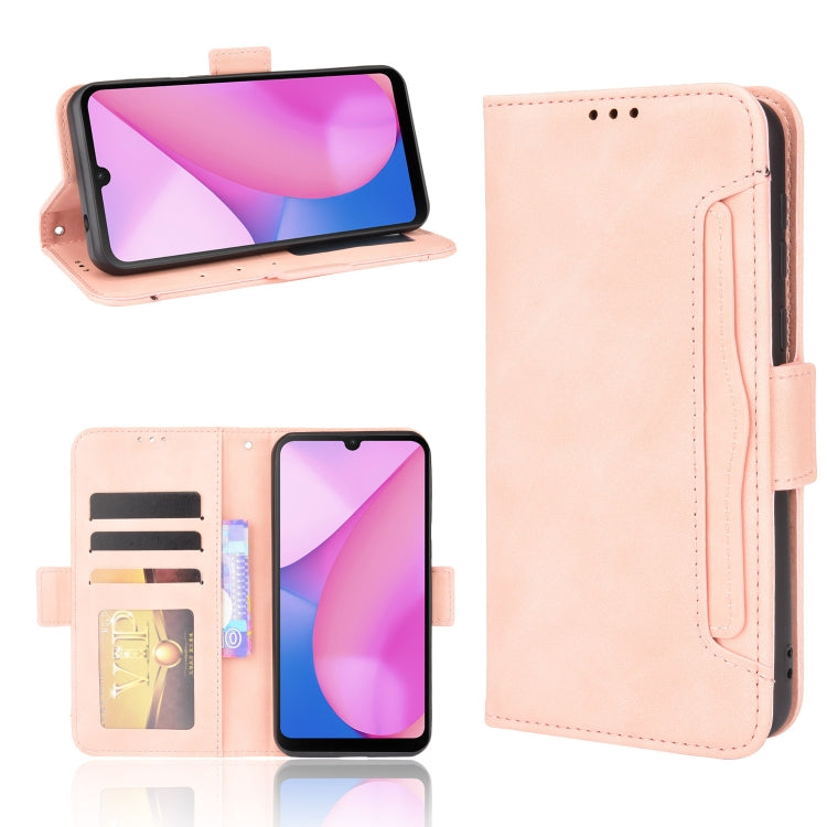 For Blackview Oscal C20 Skin Feel Calf Pattern Horizontal Flip Leather Case with Holder & Card Slots & Photo Frame(Pink) - More Brand by PMC Jewellery | Online Shopping South Africa | PMC Jewellery | Buy Now Pay Later Mobicred