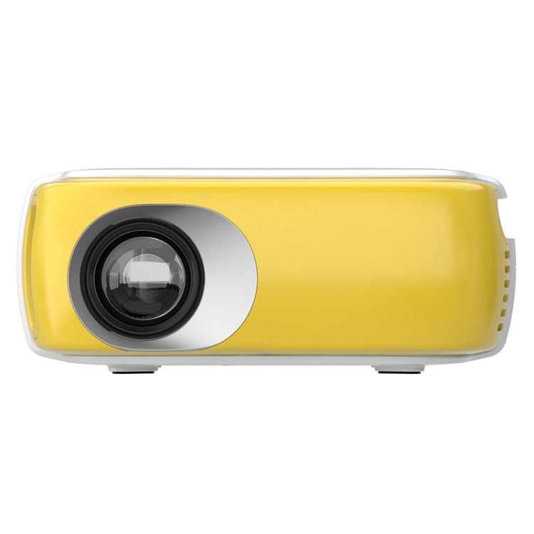 DR-860 1920x1080 1000 Lumens Portable Home Theater LED Projector, Plug Type: US Plug(Yellow  White) - LED Projector by PMC Jewellery | Online Shopping South Africa | PMC Jewellery | Buy Now Pay Later Mobicred