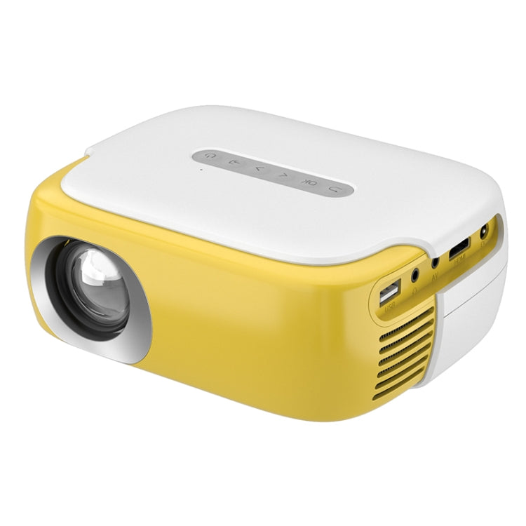 DR-860 1920x1080 1000 Lumens Portable Home Theater LED Projector, Plug Type:EU Plug(Yellow  White) - LED Projector by PMC Jewellery | Online Shopping South Africa | PMC Jewellery | Buy Now Pay Later Mobicred