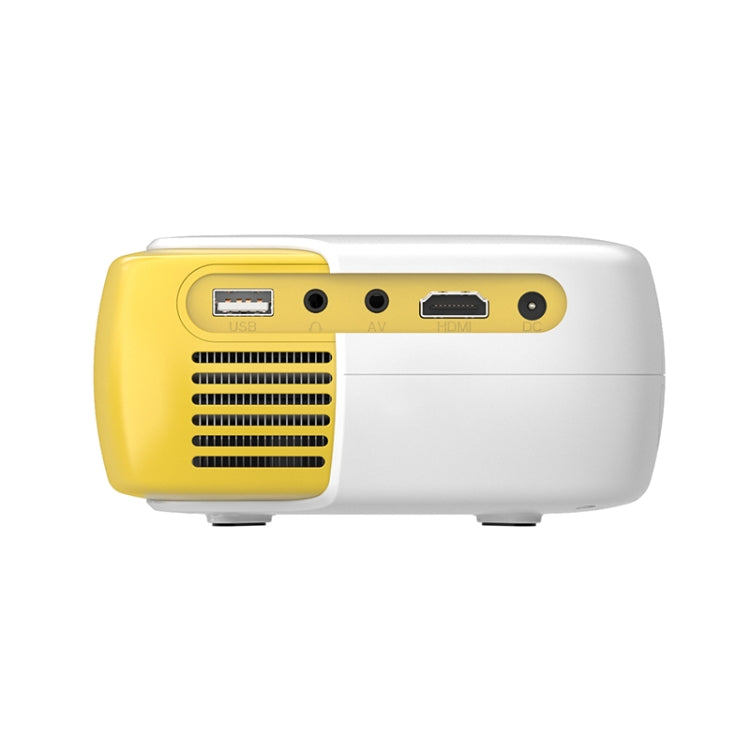 DR-860 1920x1080 1000 Lumens Portable Home Theater LED Projector, Plug Type:EU Plug(Yellow  White) - LED Projector by PMC Jewellery | Online Shopping South Africa | PMC Jewellery | Buy Now Pay Later Mobicred