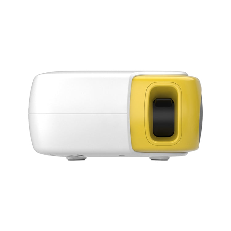 DR-860 1920x1080 1000 Lumens Portable Home Theater LED Projector, Plug Type:EU Plug(Yellow  White) - LED Projector by PMC Jewellery | Online Shopping South Africa | PMC Jewellery | Buy Now Pay Later Mobicred