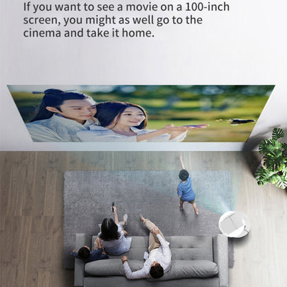 YG450 1280x720 1500 Lumens Portable Home Theater LED HD Projector, Plug Type:AU Plug(White) - LED Projector by PMC Jewellery | Online Shopping South Africa | PMC Jewellery | Buy Now Pay Later Mobicred