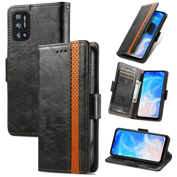 For Doogee N40 Pro CaseNeo Splicing Dual Magnetic Buckle Leather Case with Holder & Card Slots & Wallet(Black) - More Brand by PMC Jewellery | Online Shopping South Africa | PMC Jewellery | Buy Now Pay Later Mobicred