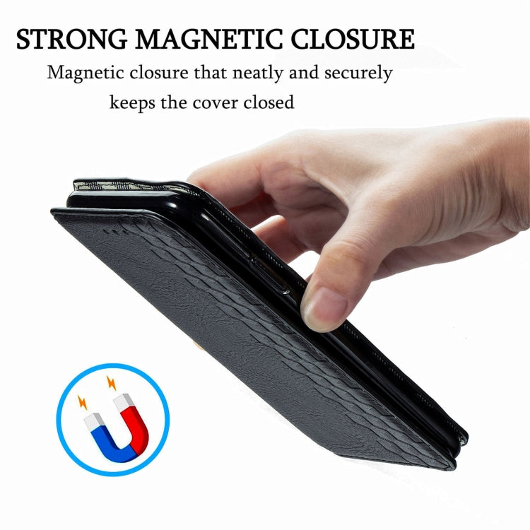 For Doogee N40 Pro Cubic Grid Pressed Horizontal Flip Magnetic Leather Case with Holder & Card Slots & Wallet(Black) - More Brand by PMC Jewellery | Online Shopping South Africa | PMC Jewellery | Buy Now Pay Later Mobicred