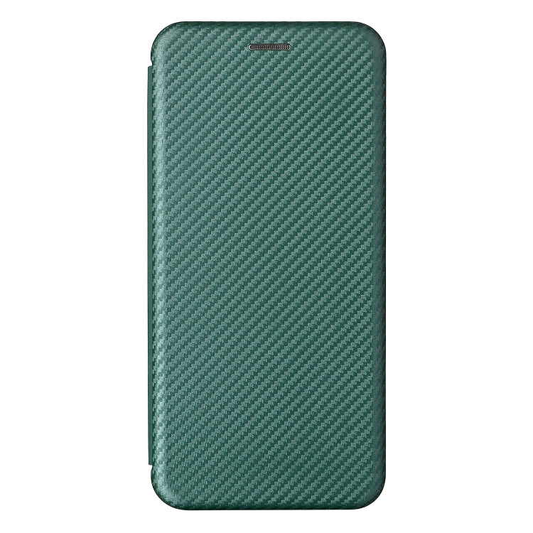 For Blackview Oscal C20 Carbon Fiber Texture Horizontal Flip Leather Phone Case with Card Slot(Green) - More Brand by PMC Jewellery | Online Shopping South Africa | PMC Jewellery | Buy Now Pay Later Mobicred