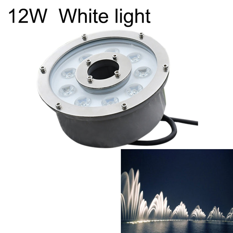 12W Landscape Ring LED Aluminum Alloy Underwater Fountain Light(White Light) - Underwater Lights by PMC Jewellery | Online Shopping South Africa | PMC Jewellery