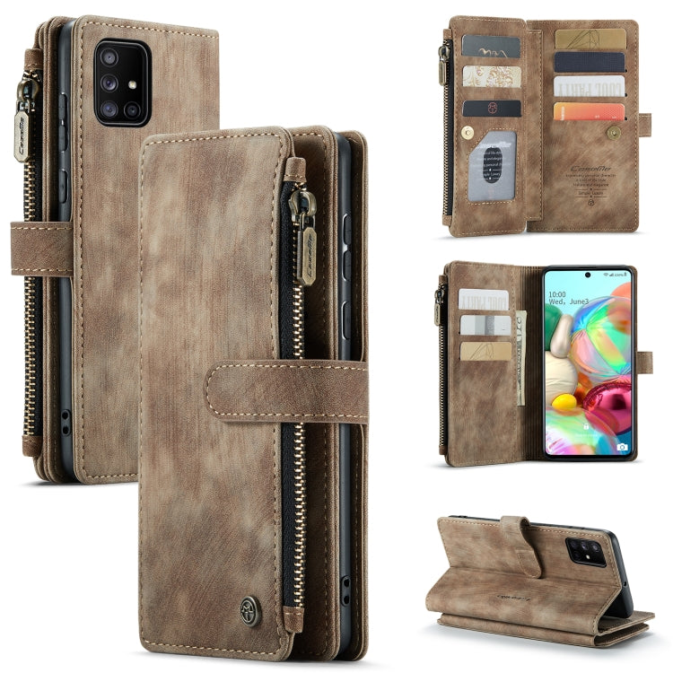 For Samsung Galaxy A71 4G CaseMe-C30 Multifunctional Horizontal Flip PU + TPU Phone Case(Brown) - Galaxy Phone Cases by CaseMe | Online Shopping South Africa | PMC Jewellery | Buy Now Pay Later Mobicred