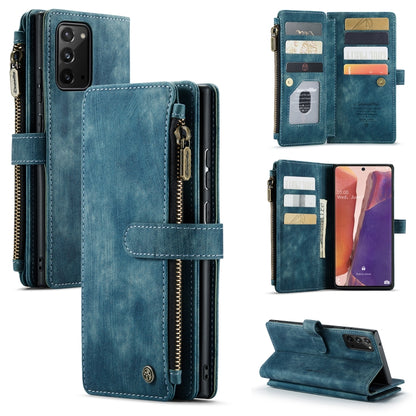 For Samsung Galaxy Note20 CaseMe-C30 Multifunctional Horizontal Flip PU + TPU Phone Case(Blue) - Galaxy Note20 Cases by CaseMe | Online Shopping South Africa | PMC Jewellery | Buy Now Pay Later Mobicred